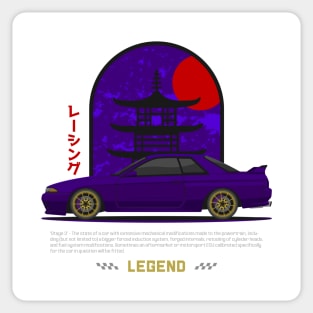 JDM Legend Purple Skyline GTR R32 Sticker